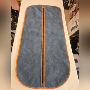 Blue Garment Bag with Orange Trim